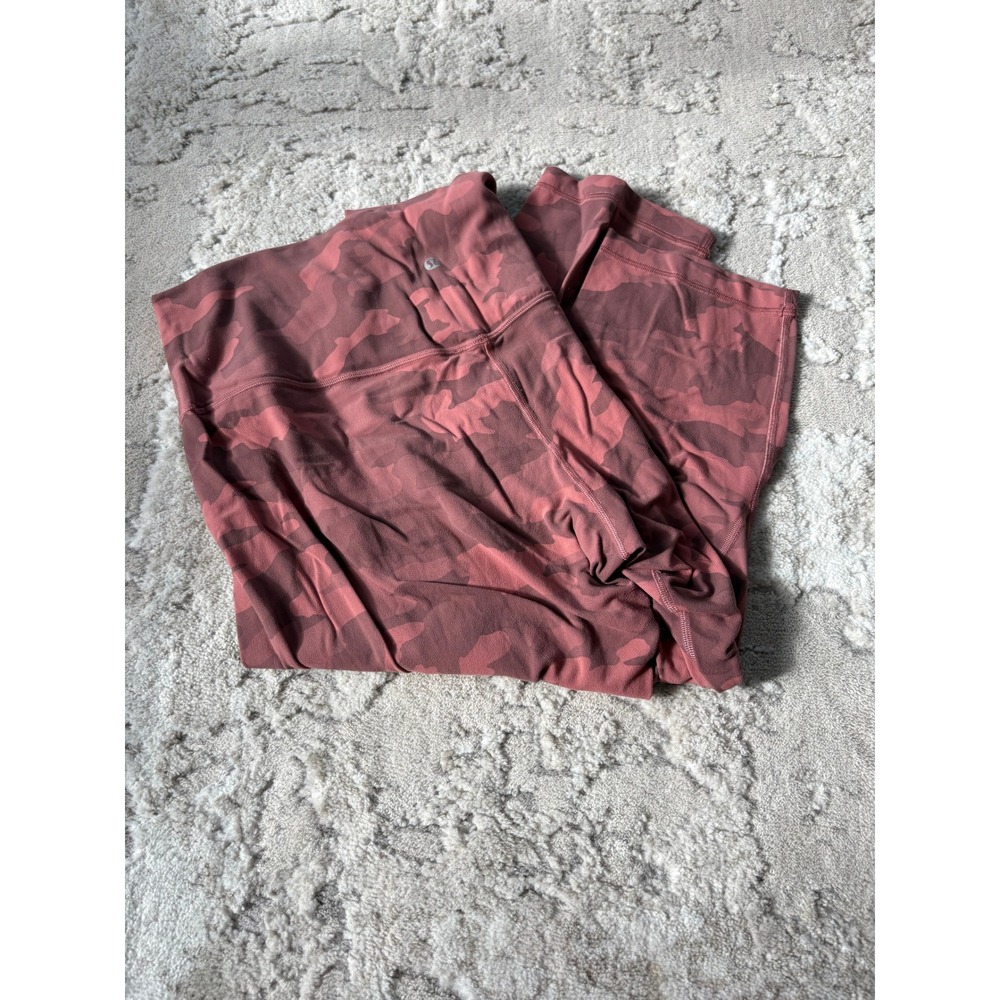 Lululemon Align Crop *21" in Heritage 365 Camo Brier Rose Multi Size 16